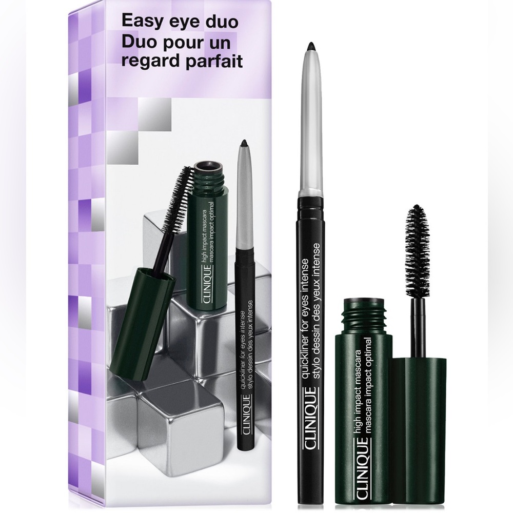 NWT Clinique
2-Pc. Easy Eye Makeup Mascara + Eyeliner Duo Gift Set